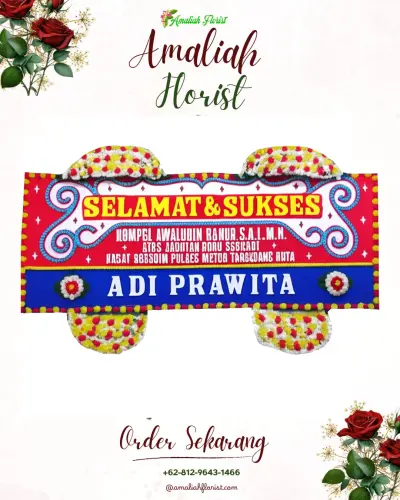 Karangan Bunga Ucapan Selamat di Datah